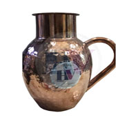 Copper Jug with Glass