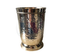 Brass Hammered Glass