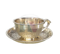 Brass Cup & Saucer