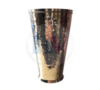 Brass Hammered Lassi Glass