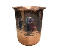 Copper Hammered Glass