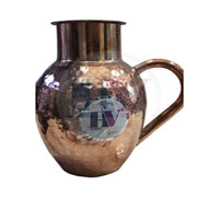 Copper Jug with Glass